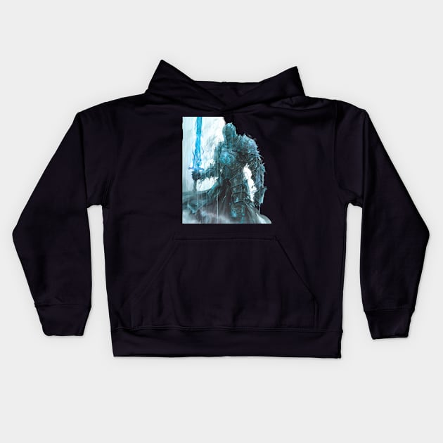 Dark Souls Enthralling Elements Kids Hoodie by Doc Gibby